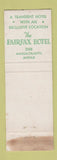 Matchbook Cover - Fairfax Hotel Washington DC WEAR