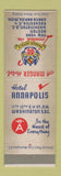 Matchbook Cover - Hotel Annapolis Washington DC Manger
