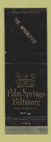 Matchbook Cover - Palm Sprigns Biltmore CA IMPRINT WEAR