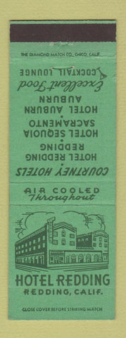 Matchbook Cover - Hotel Redding CA