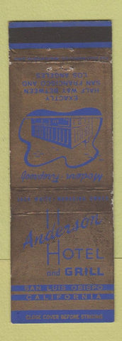 Matchbook Cover - Anderson Hotel Grill San Luis Obispo CA WEAR