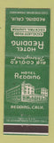 Matchbook Cover - Hotel Redding CA