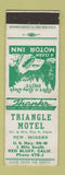 Matchbook Cover - Triangle Motel Red Bluff CA