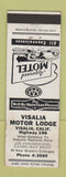 Matchbook Cover - Visalia Motor Lodge CA WEAR