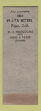 Matchbook Cover - Willows Hotel CA