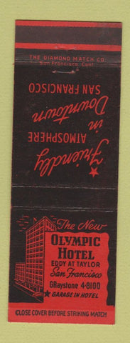 Matchbook Cover - Olympic Hotel San Francisco CA