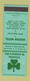 Matchbook Cover - Shamrock Motel Santa Clara CA