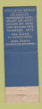 Matchbook Cover - El Cortez Hotel San Diego CA Sky Room