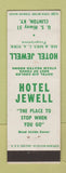 Matchbook Cover - Hotel Jewell Clinton KY