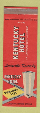 Matchbook Cover - Kentucky Hotel Louisville KY