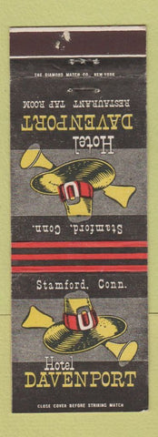 Matchbook Cover - Hotel Davenport Stamford CT