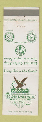 Matchbook Cover - Golden Eagle Hotel Redding CA
