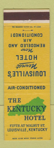 Matchbook Cover - Kentucky Hotel Louisville KY