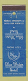 Matchbook Cover - Blue Water Hotel Fort Lauderdale FL