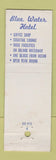 Matchbook Cover - Blue Water Hotel Fort Lauderdale FL