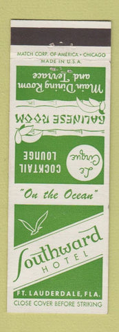 Matchbook Cover - Southward Hotel Fort Lauderdale FL
