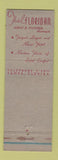 Matchbook Cover - Floridan Hotel Tampa FL Sapphire Lounge
