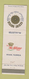Matchbook Cover - McAllister Hotel Miami FL Schine