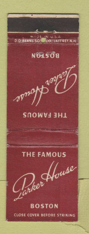 Matchbook Cover - Parker House Hotel Boston MA DD Bean