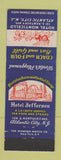 Matchbook Cover - Hotel Jefferson Atlantic City NJ Coach and Four