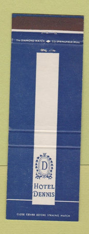 Matchbook Cover - Hotel Denis Atlantic City NJ