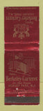 Matchbook Cover - Hotel Berkeley Carteret Asbury Park NJ WEAR