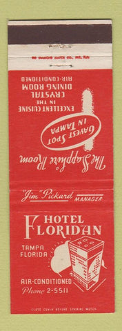 Matchbook Cover - Hotel Floridan Tampa FL
