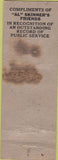 Matchbook Cover - Al Skinner Sheriff Republican WONR