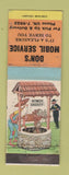 Matchbook Cover - Don's Mobil oil gas hillbilly WEAR