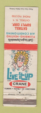 Matchbook Cover - Crane Plumbing Heating Catskill NY WEAR