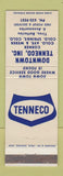Matchbook Cover - Tenneco Colorado Springs auto parts