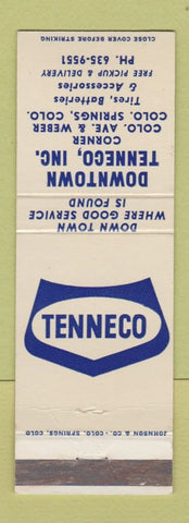 Matchbook Cover - Tenneco Colorado Springs auto parts