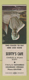 Matchbook Cover - Scotty's Cafe Colorado Springs