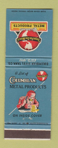 Matchbook Cover - Columbian Metal Products Kansas City MO