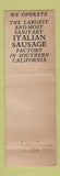 Matchbook Cover - Italian American Grocery Los Angeles CA CROWN WORN