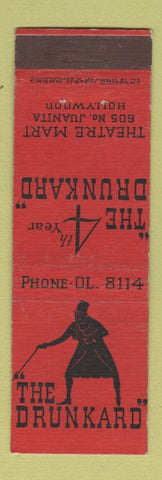 Matchbook Cover - Drunkard Hollywood CA CROWN