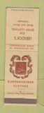 Matchbook Cover - Kuppenheimer Clothes Lebsock's Brush Akron Colorado