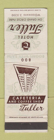 Matchbook Cover - Hotel Tuller Detroit MI WEAR