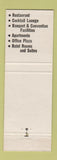 Matchbook Cover - Wenonah Park Hotel Bay City MI