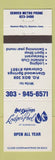 Matchbook Cover - Hot Springs Lodges Pool Glenwood Springs Colorado