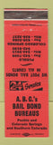 Matchbook Cover - ABC Bail Bonds Colorado Springs Pueblo