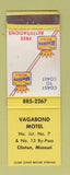 Matchbook Cover - Vagabond Motel Clinton MO Best Western