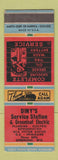 Matchbook Cover - Diny's Service oil gas Greanleaf WI Appliances