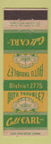 Matchbook Cover - Carl Inc Auto Repair
