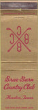 Matchbook Cover - Brae Burn Country Club Houston TX