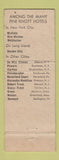 Matchbook Cover - DeWitt Clinton Hotel Albany NY Knott