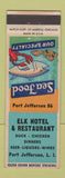 Matchbook Cover - Elk Hotel Restaurant Port Jefferson LI NY