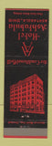 Matchbook Cover - Hotel Ashtabula OH