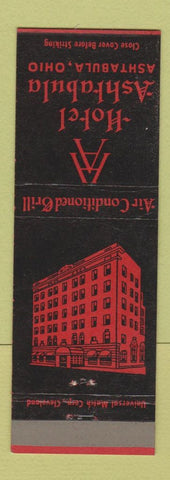 Matchbook Cover - Hotel Ashtabula OH