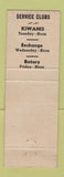 Matchbook Cover - Hotel Ashtabula OH